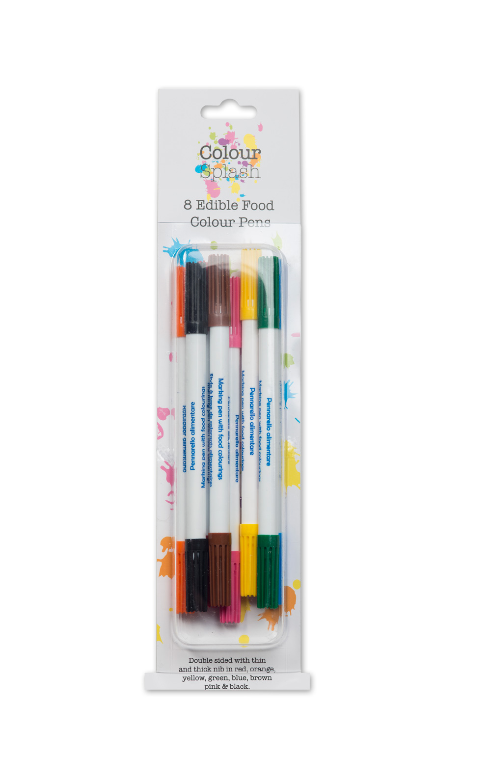 Easy baking; 8 x coloured food writing pens for cookies